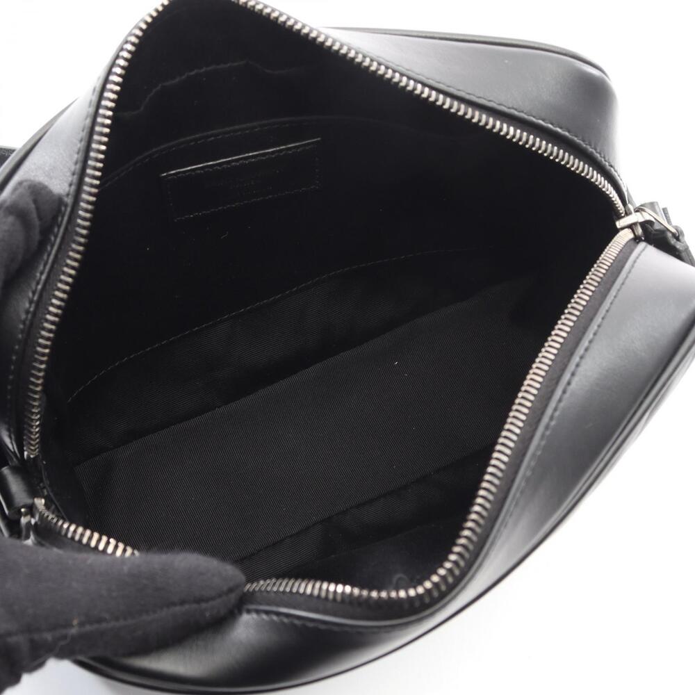 Saint Laurent Bag Black LOU Monogram Leather Shoulder Camera Paris